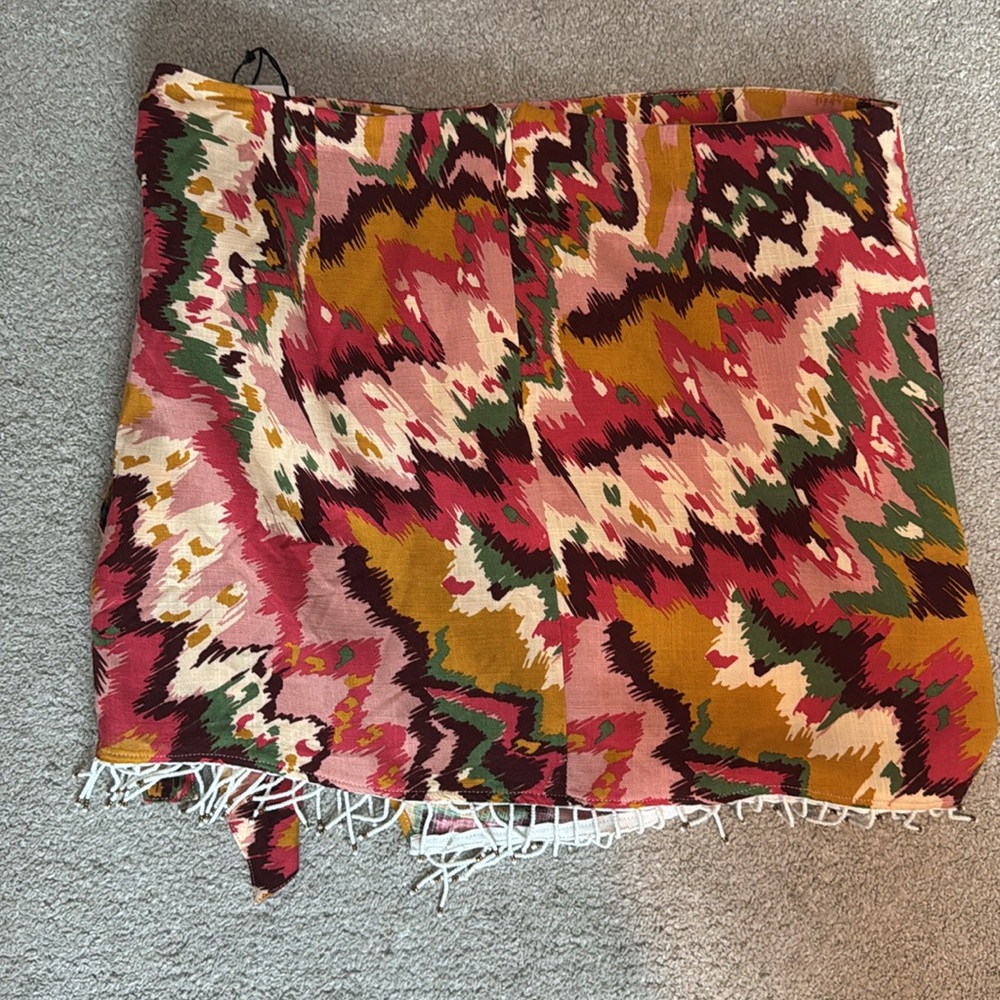 NWT Zara Beaded Pareo Wrap Skirt Size M - Picture 6 of 6